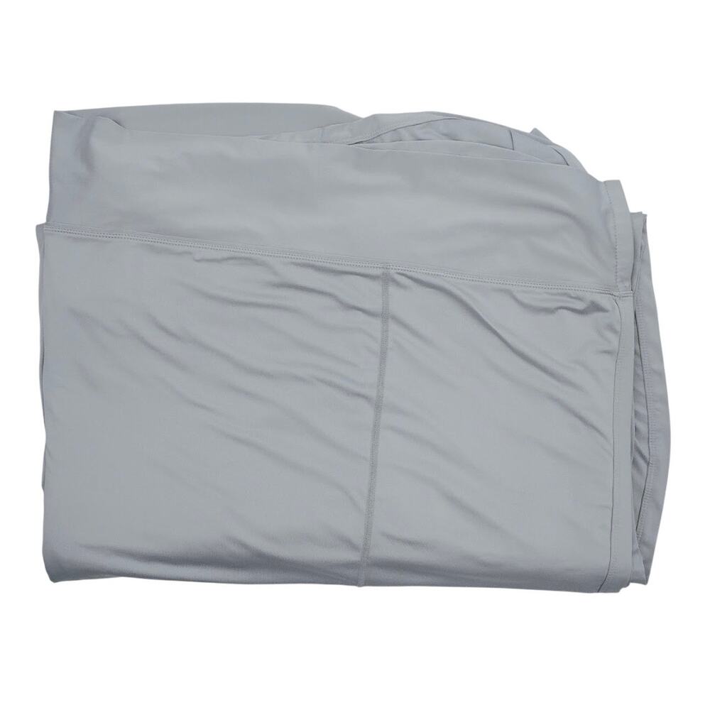 Sheex Full Size Original Performance Cooling Flat Sheet Pearl Blue Light Gray